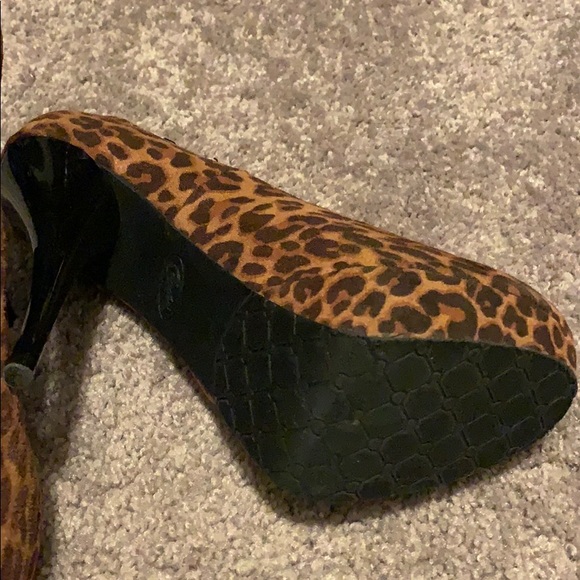 Candies leopard print stilettos-Worn Once. - Picture 2 of 2